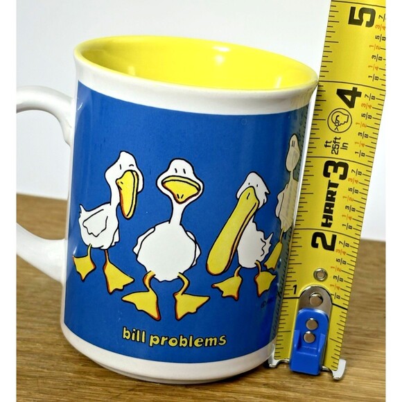 VTG 1985 Duck Tales John Baron Bill Problems Coffee Mug Comics Humor Funny Gag - Picture 9 of 9